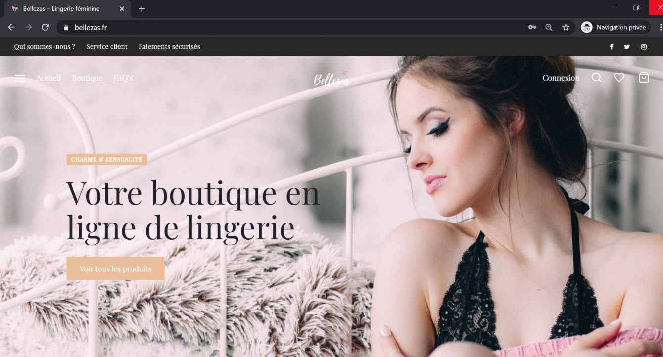 Ecommerce – Shop de lingerie